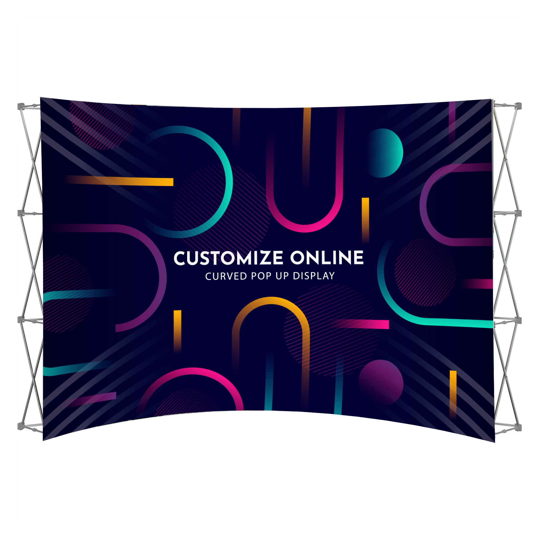 10' X 8' Curved Pop-Up Display With Wrap Around 6