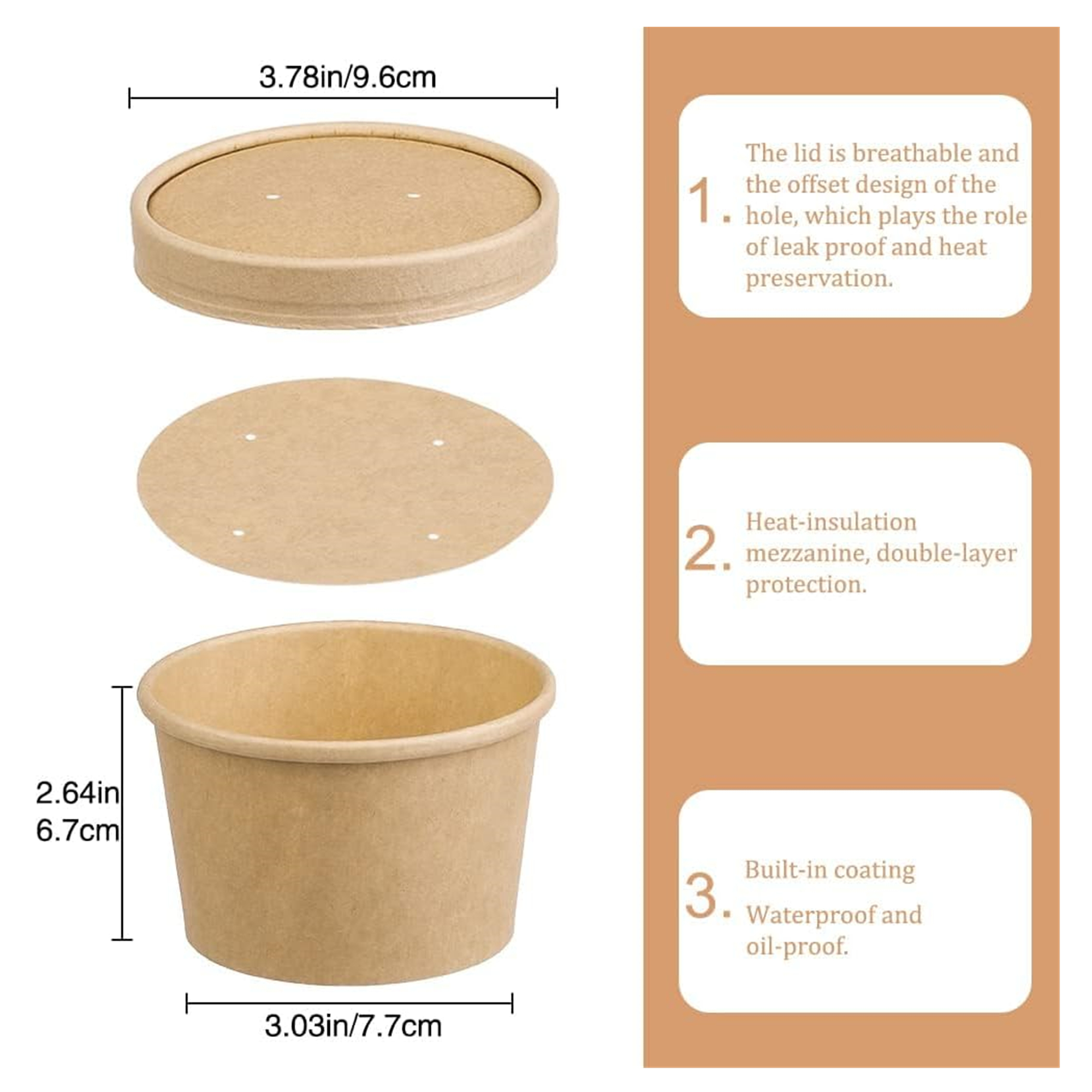 8 oz Paper Soup Bowl 3