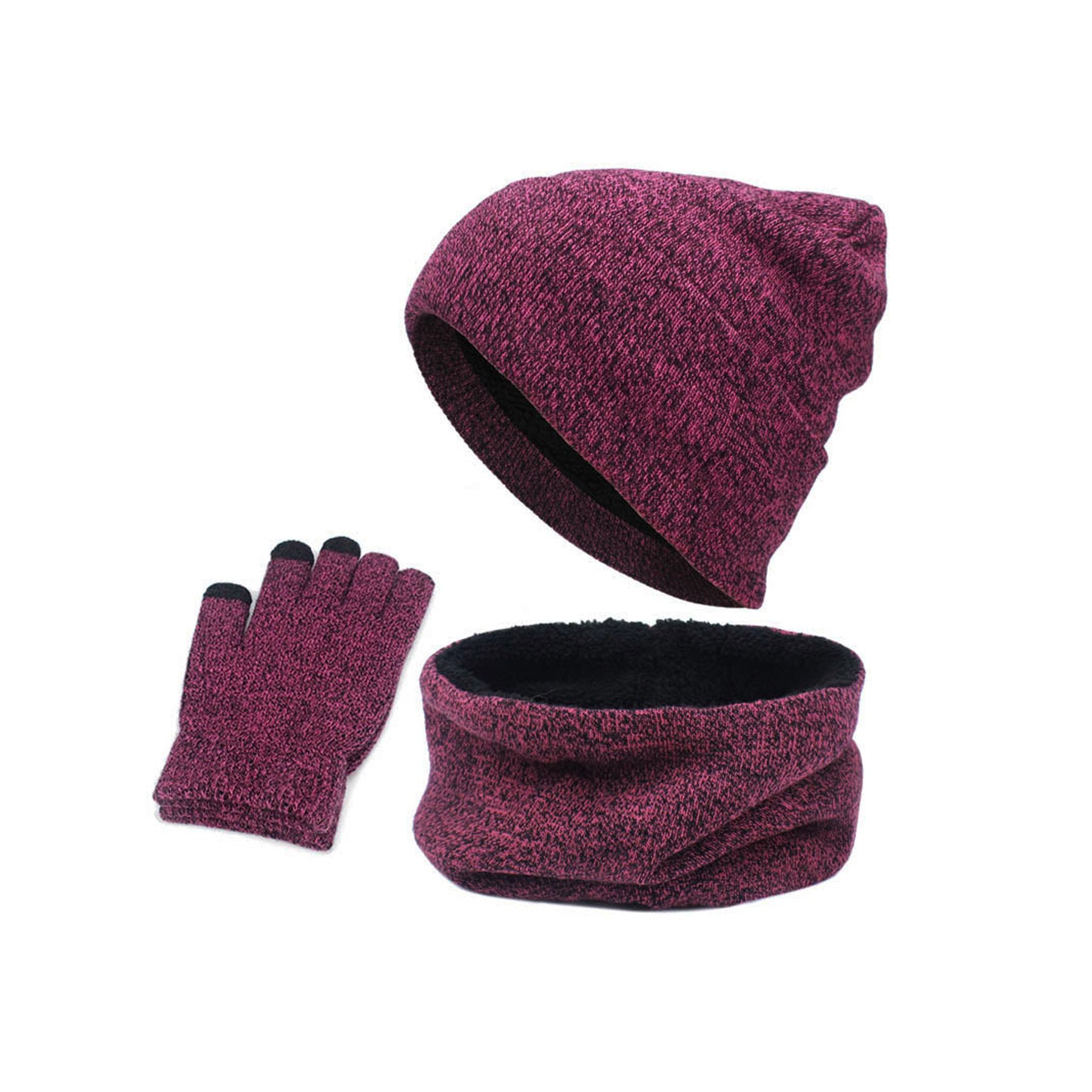 3Pcs Touchscreen Gloves Winter Set 5