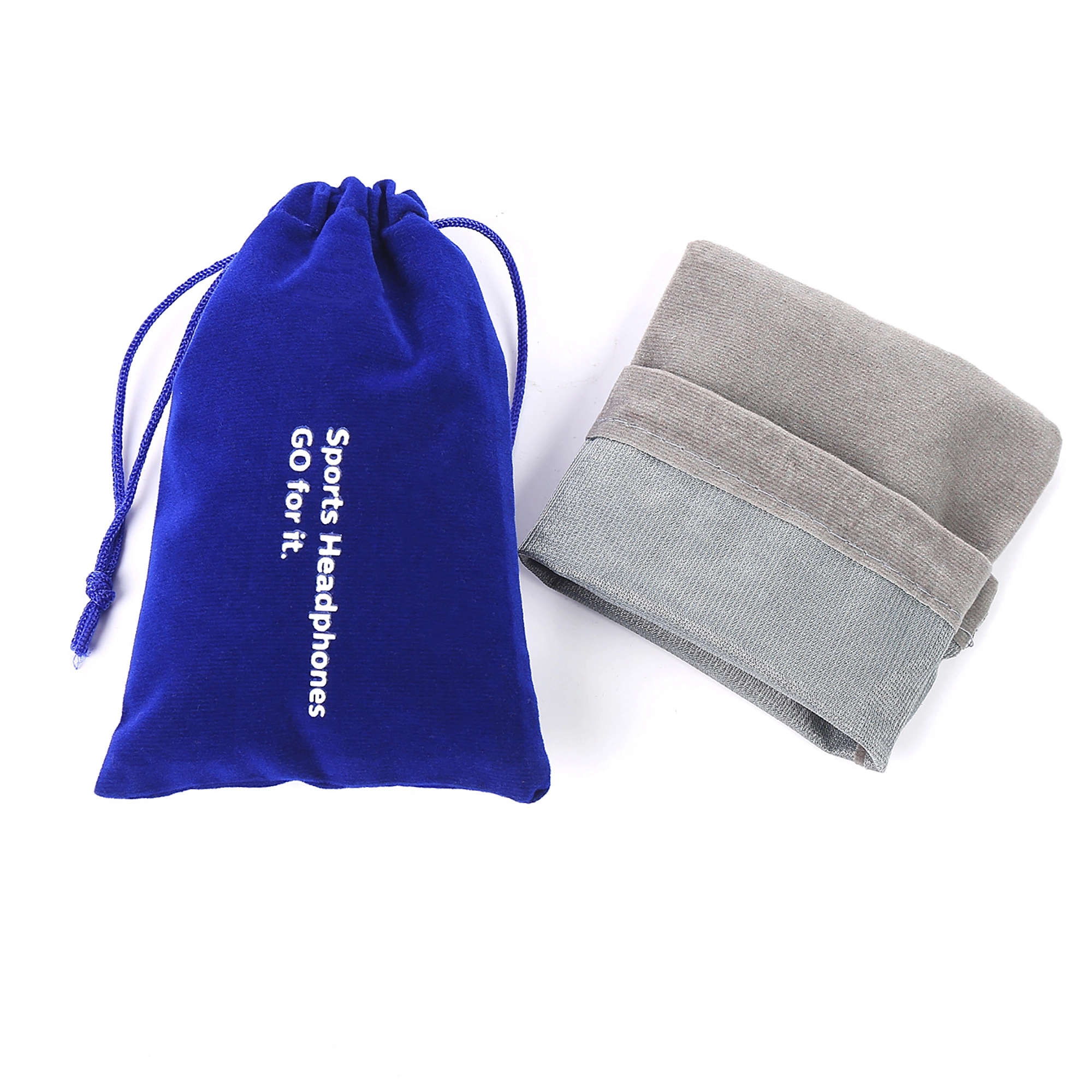 Jewelry Flocked Fabric Drawstring Bag 2