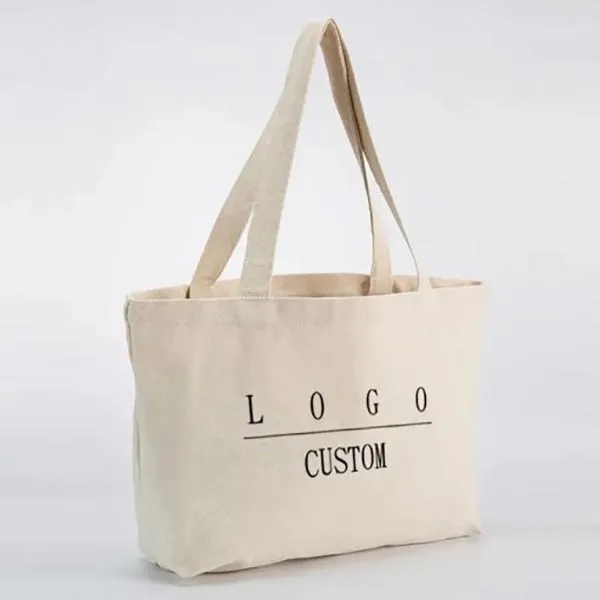 Reusable Eco-Friendly Custom Recycled Canvas Shopping Bag 6