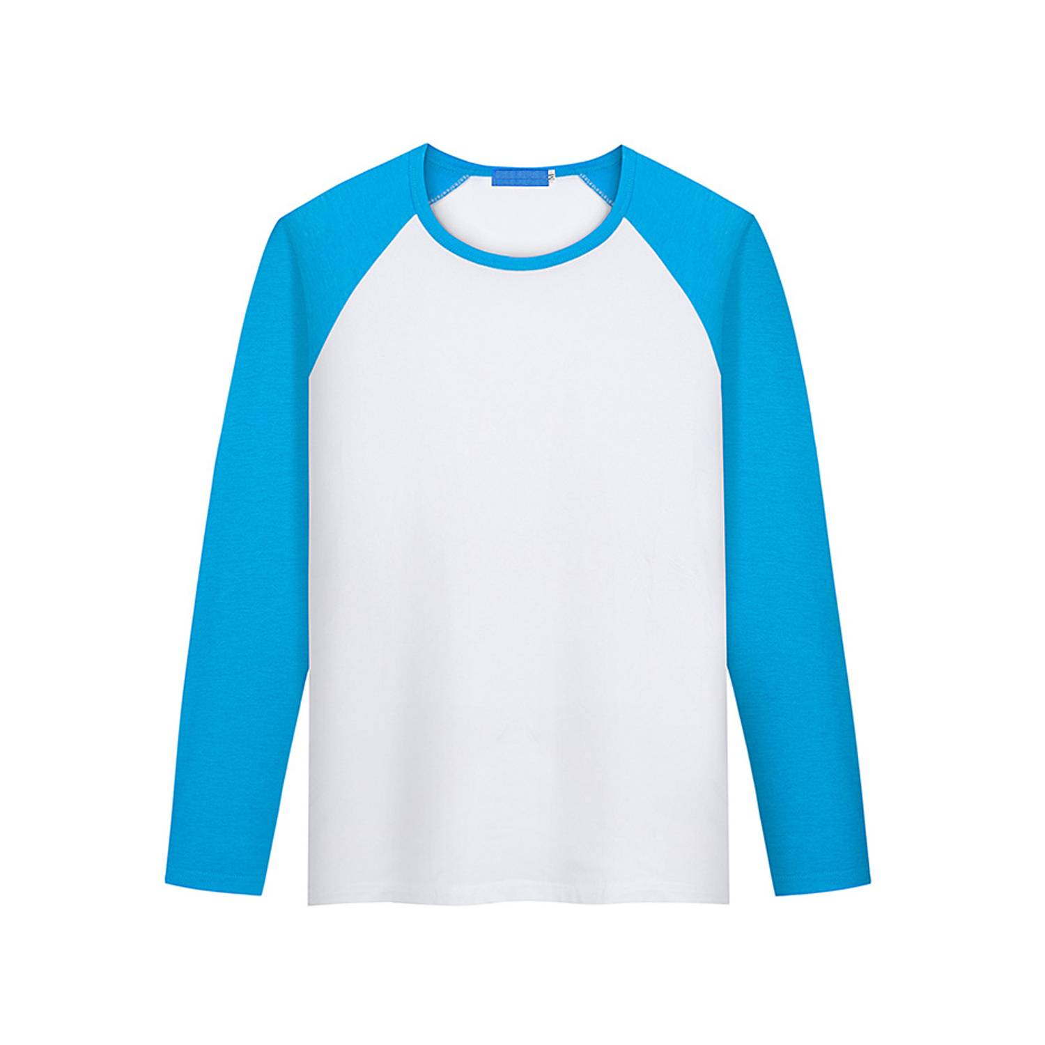 Modal Long Sleeve Colorblock Crew Neck Shirt 5