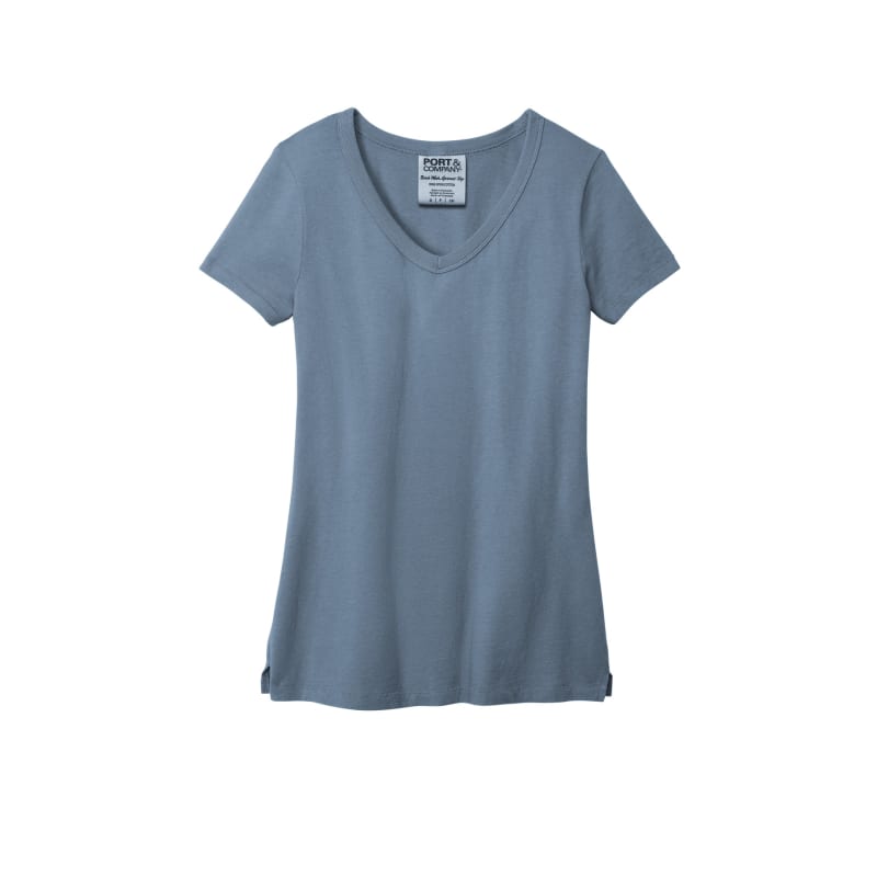 Port & Company Women's Beach Wash Garment-Dyed V-Neck Tee 20