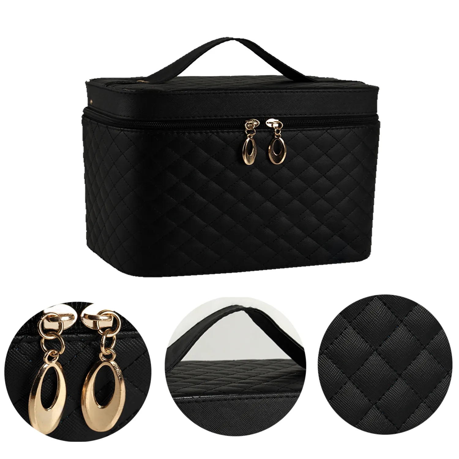 Cosmetic Travel Checkered Makeup Bags 5