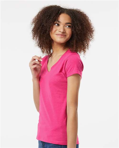 Women's Fine Jersey V-Neck T-Shirt - 214 41