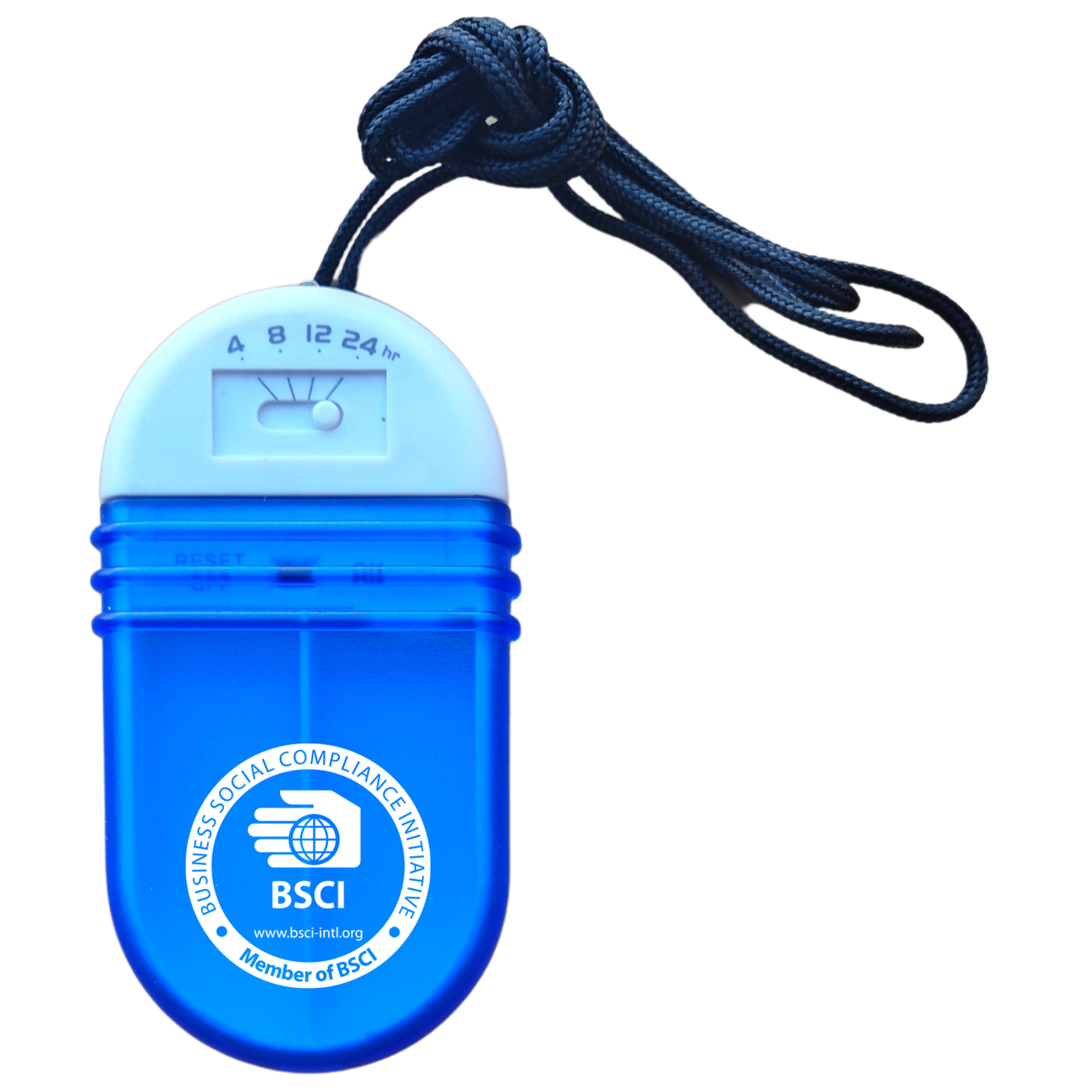 Pre-Set Alarm Pill Box with Neck String 2