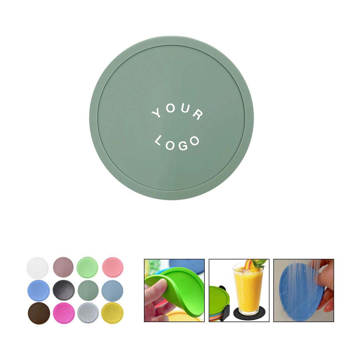 Food Grade Silicone Coaster Mats with Heat Resistance 4