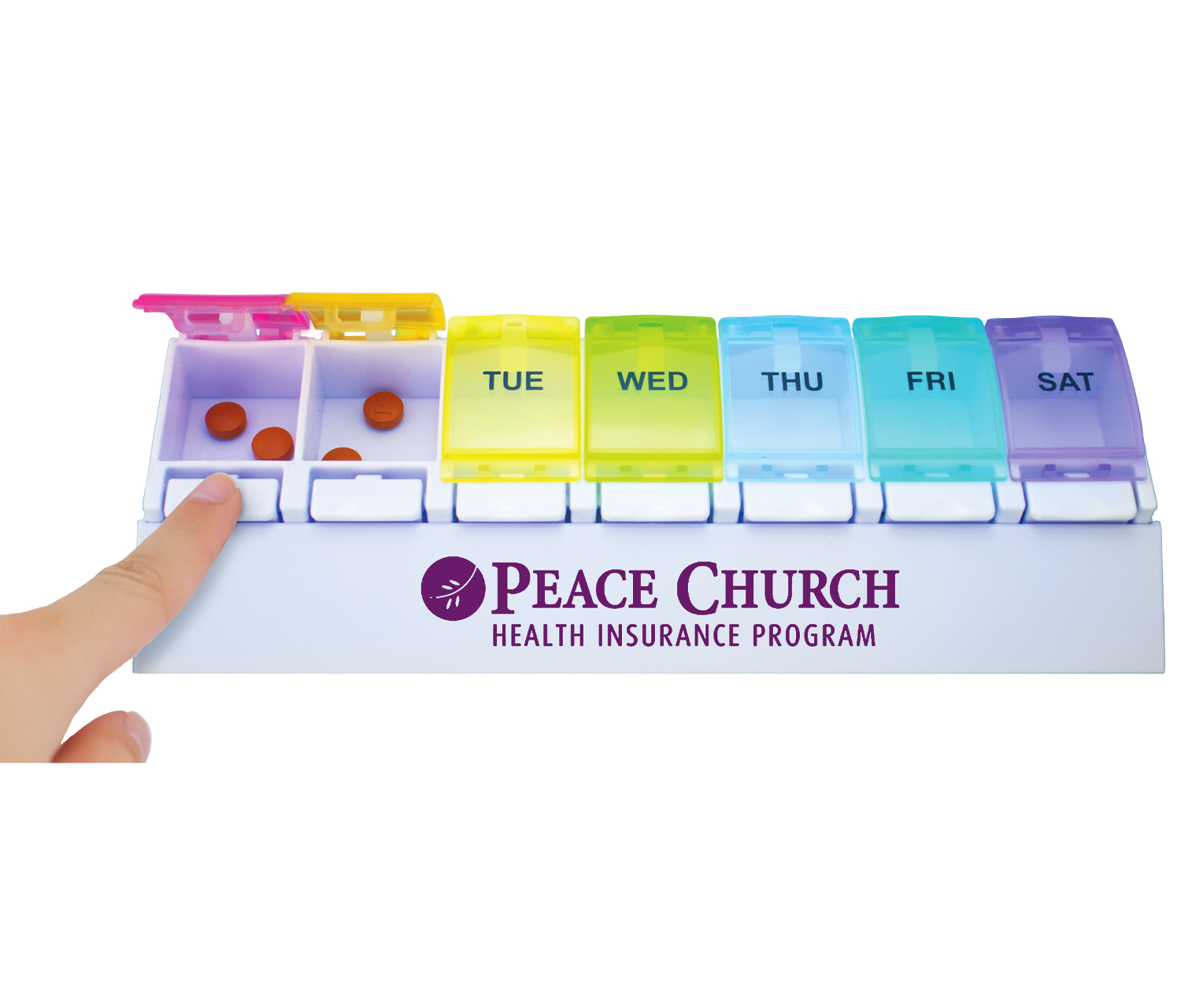 Weekly Push Button Pill Tray 4