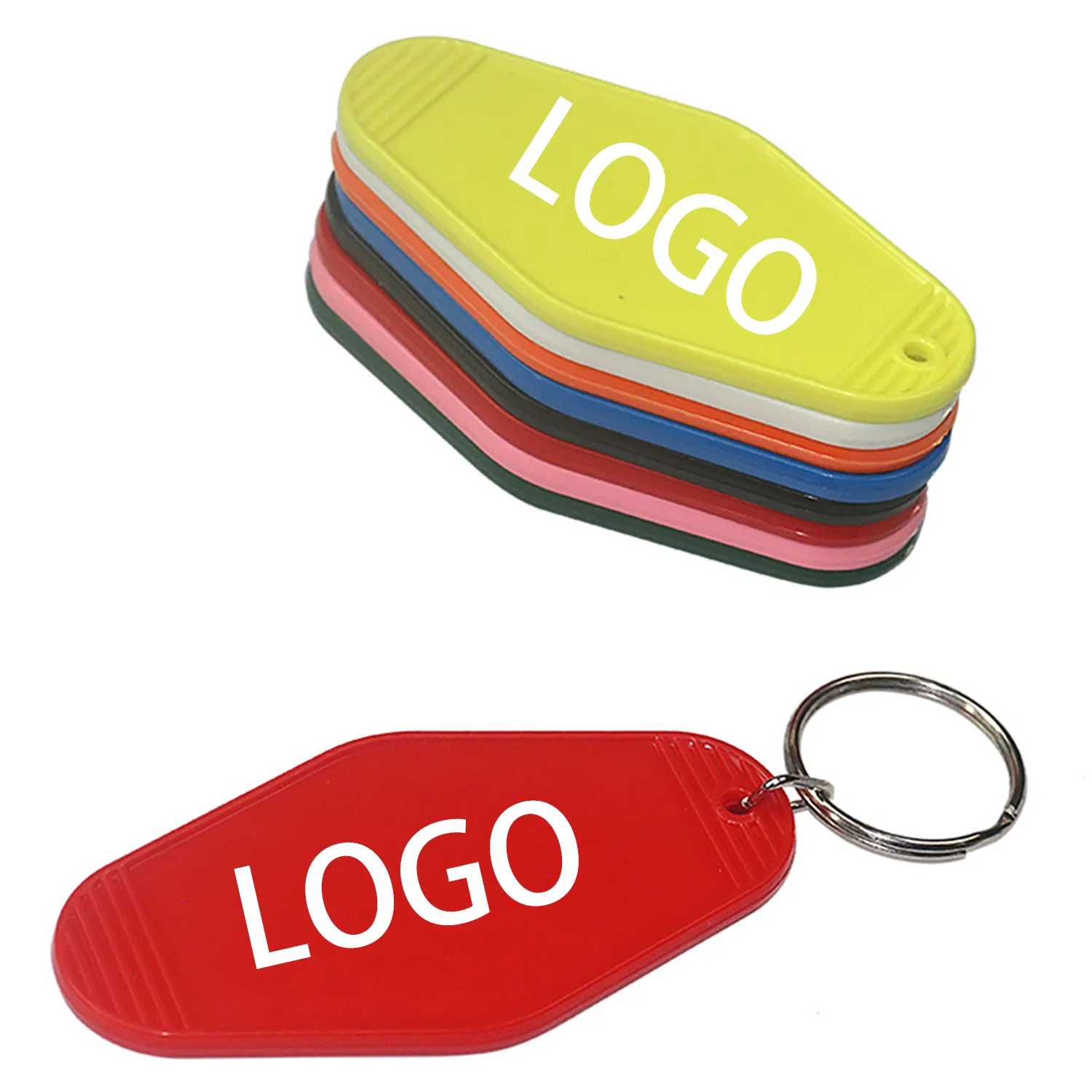 Vintage ABS Hotel Motel Keychain 1