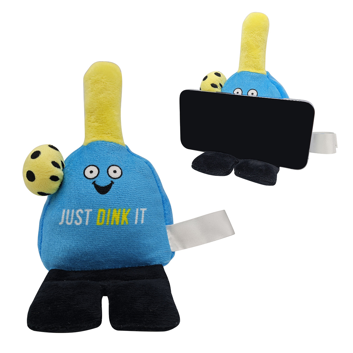 Phone Pals™ Weighted Plush Phone Holder - Pickleball Player 10