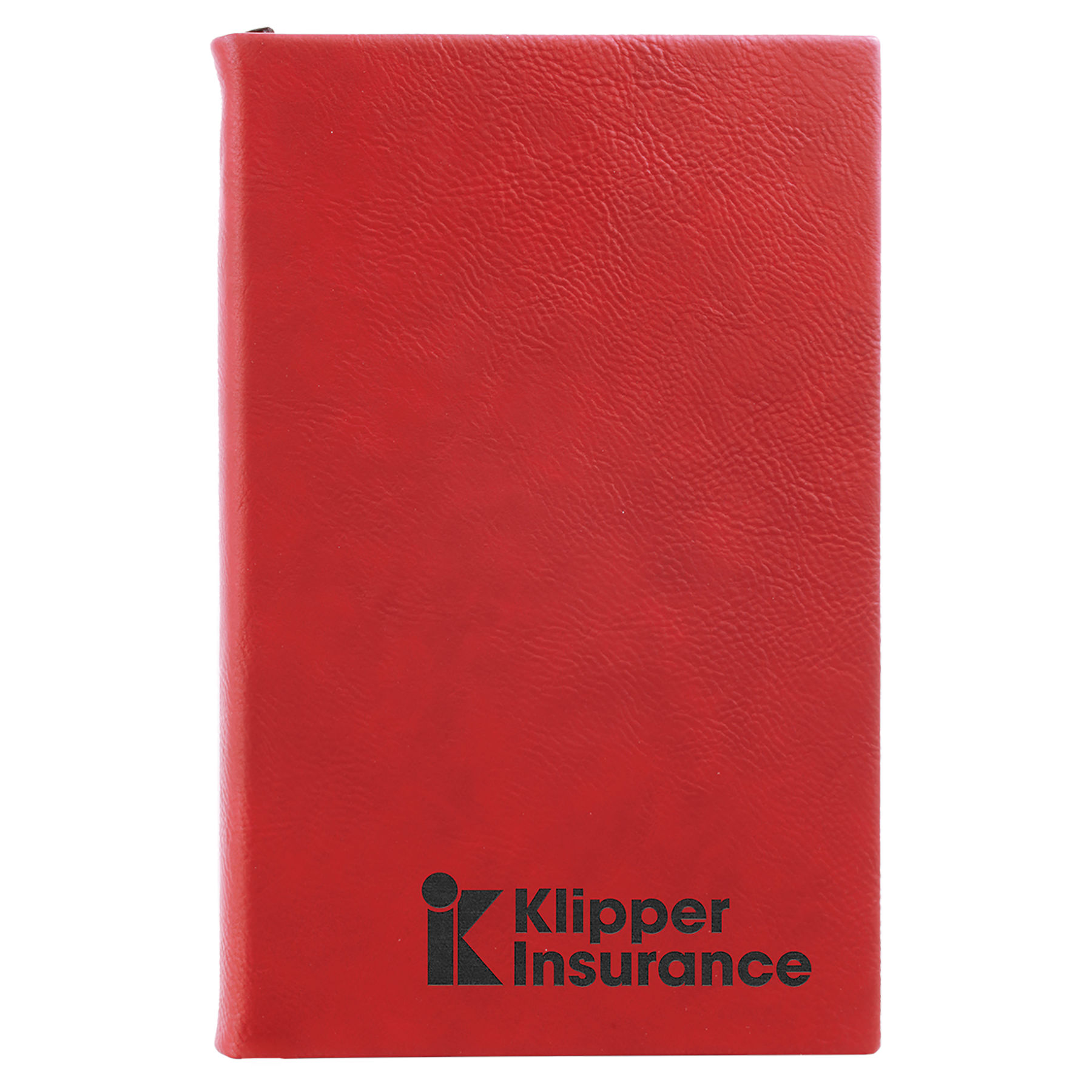 5 1/4" x 8 1/4" Red Leatherette Journal 1