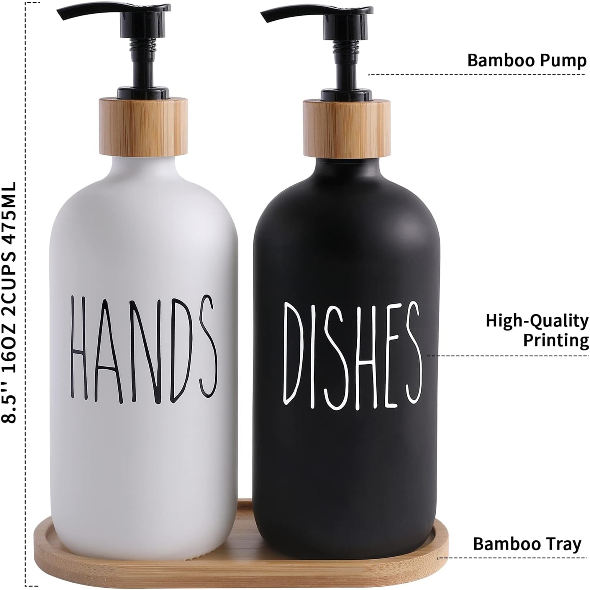 Hand Soap And Dish Soap Dispenser Sets 4