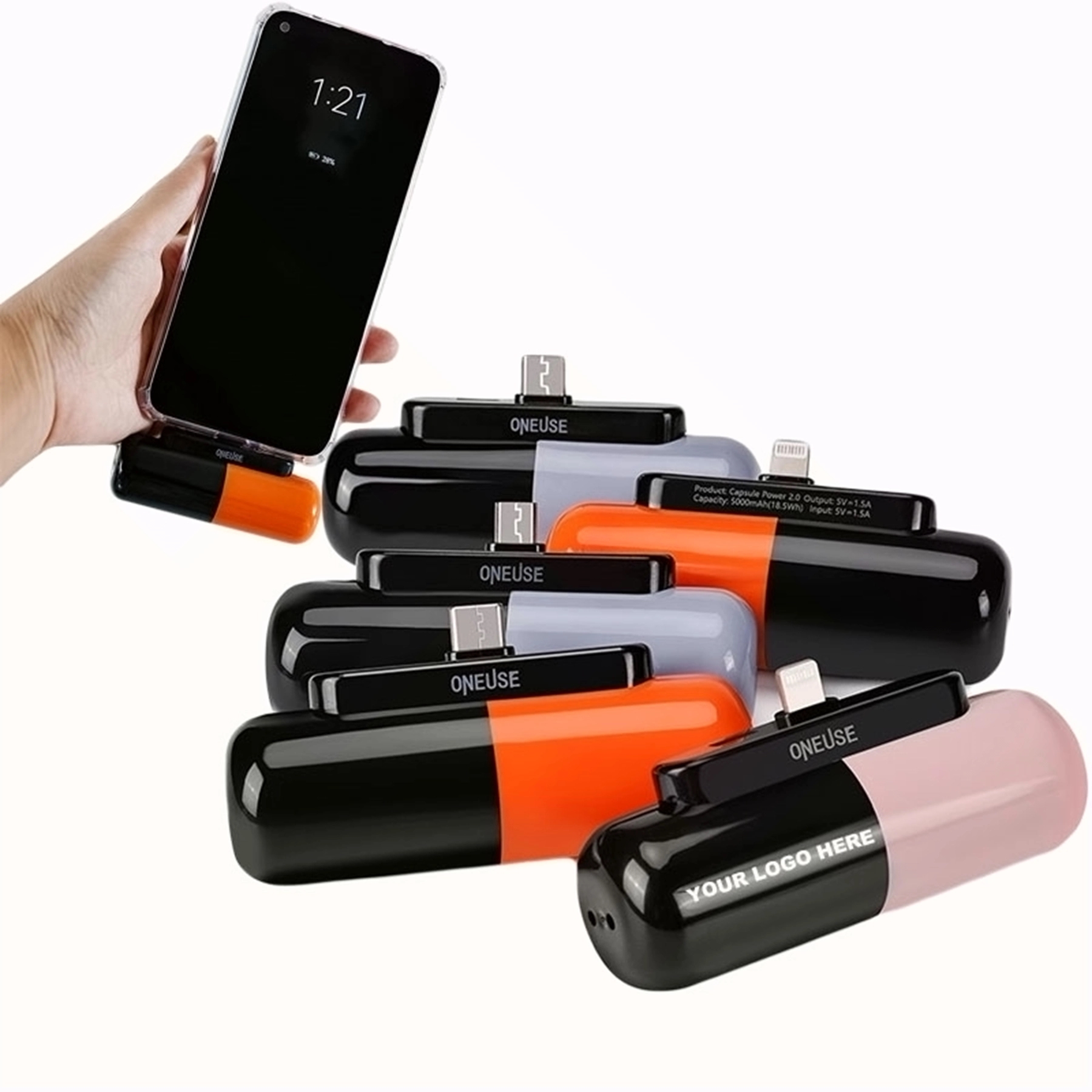 5000Mah Mini Capsule Power Bank 1