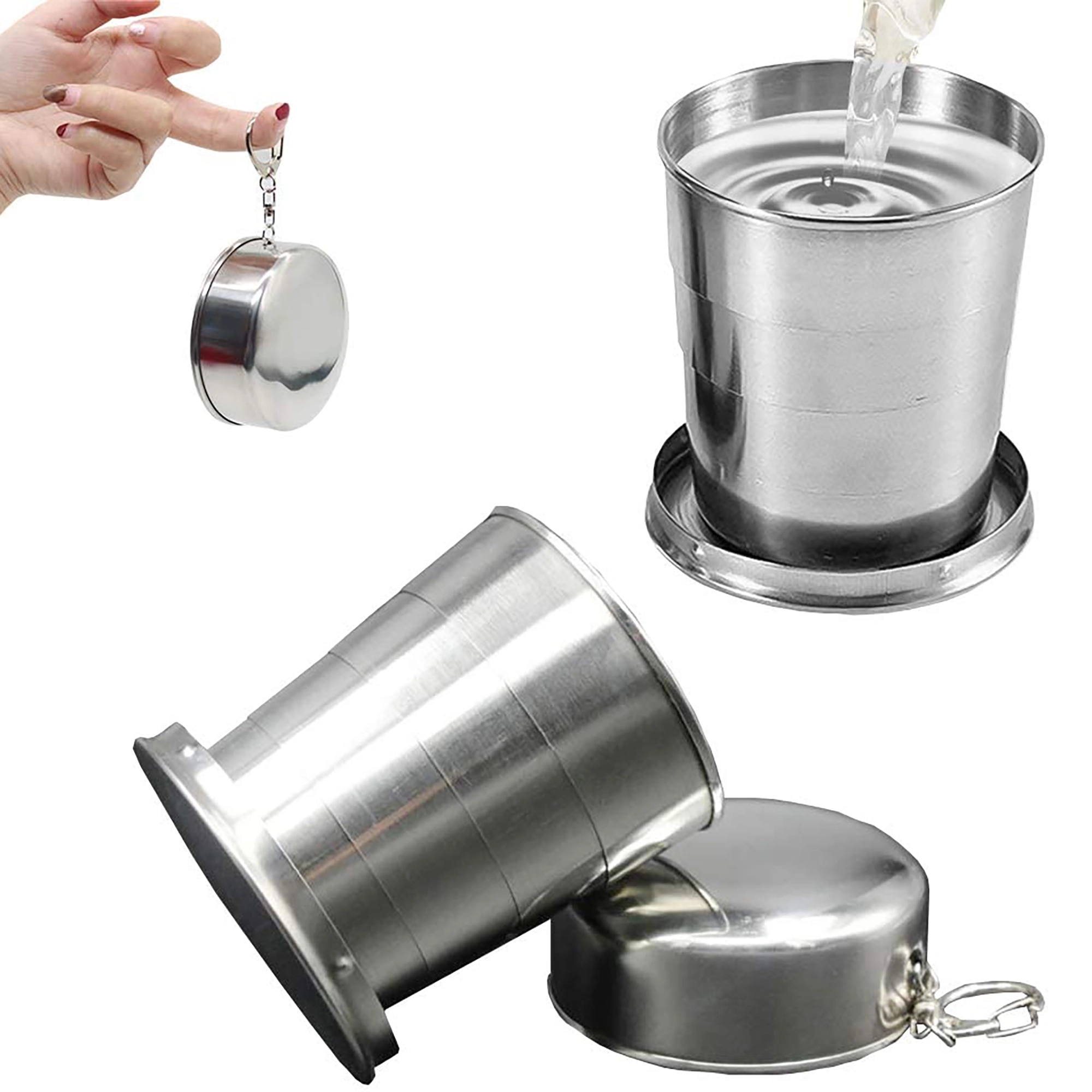 8.5oz Camping Folding Cup Outdoor Travel Mug 1