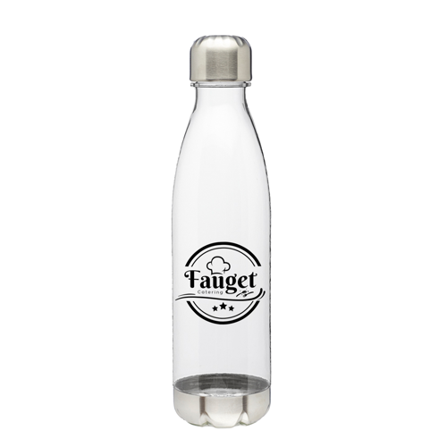 Cola-shaped Plastic Water Bottle - Steel Cap, 25 oz. 3