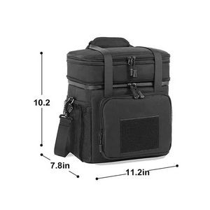 Double Layer Cooler Insulated Ice Lunch Bag 5