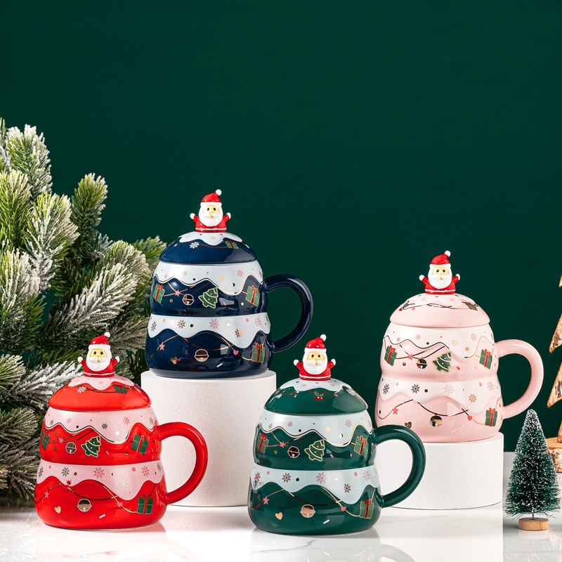 Christmas Tree Shaped Coffee Ceramic Mug 4