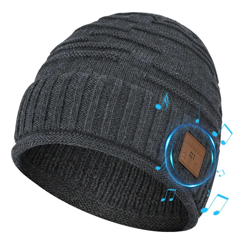 Wireless Bluetooth Headset Knitted Winter Warmth Hat 4