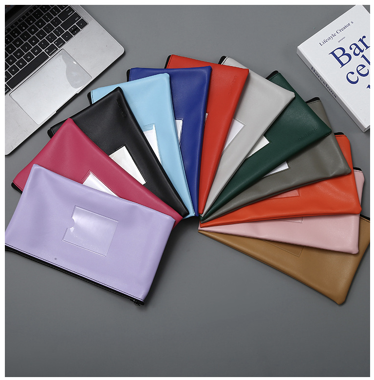 Bank Deposit Money Bags with Zipper 7