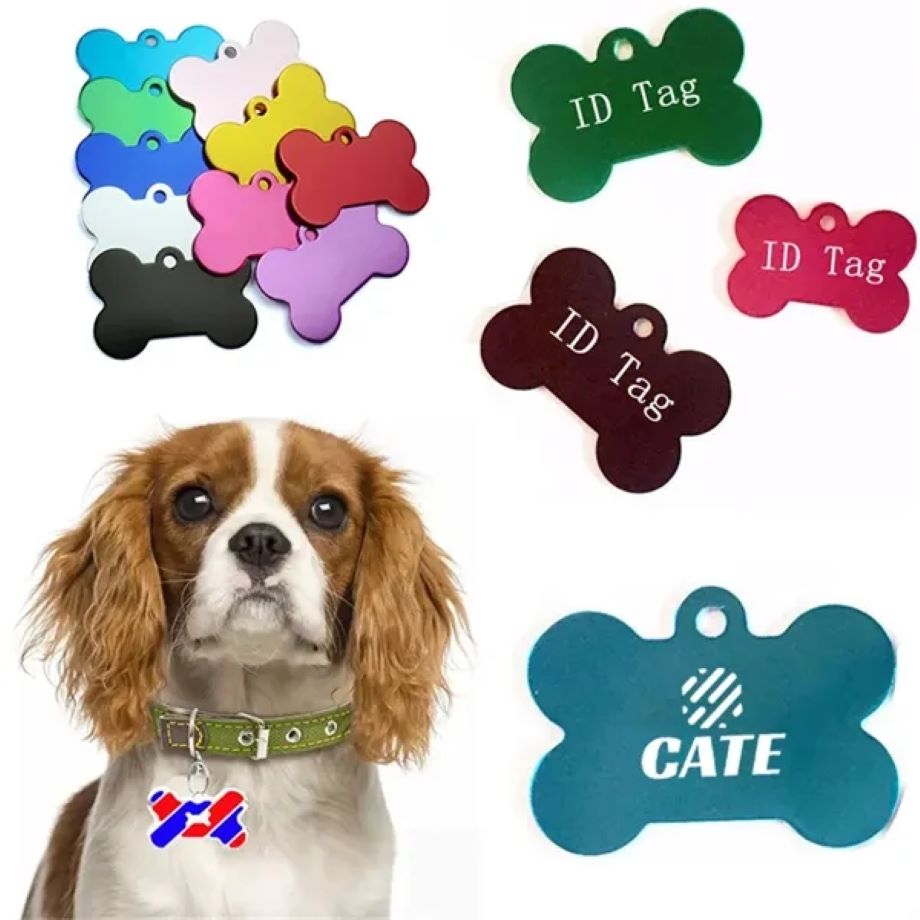 Bone Shaped Aluminum Pet Tag 1