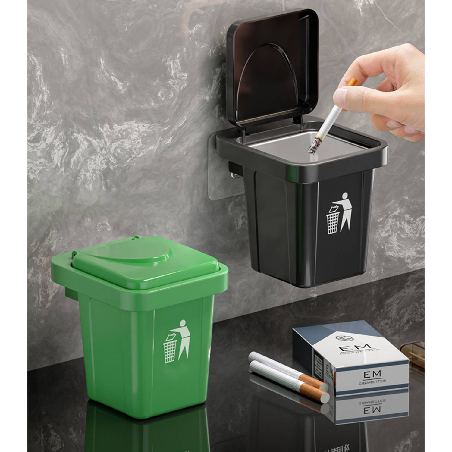 Wall-Mounted Cigarette Ashtray 7