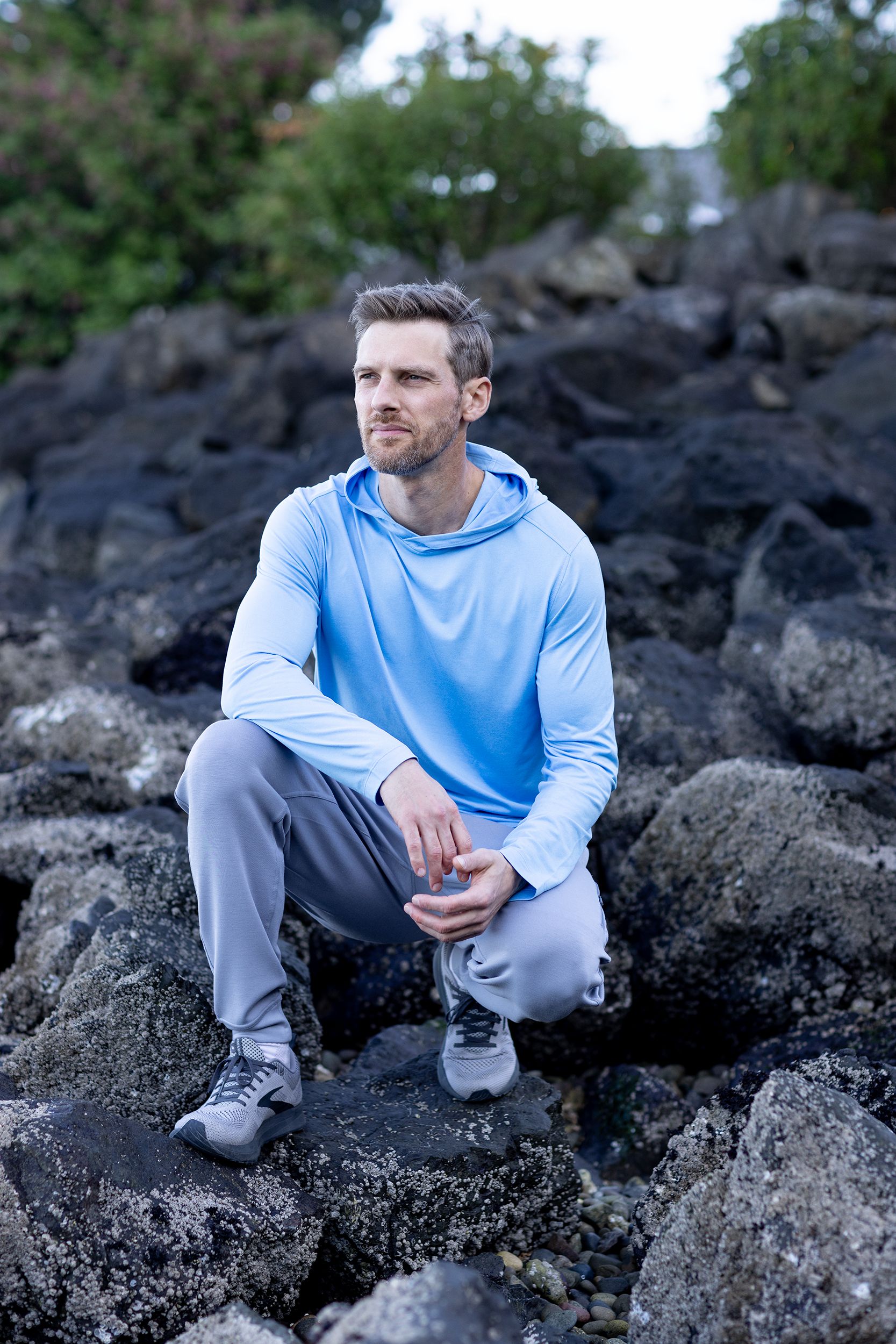 Cutter & Buck Coastline Recycled Double Peached Mens Hooded Pullover 83