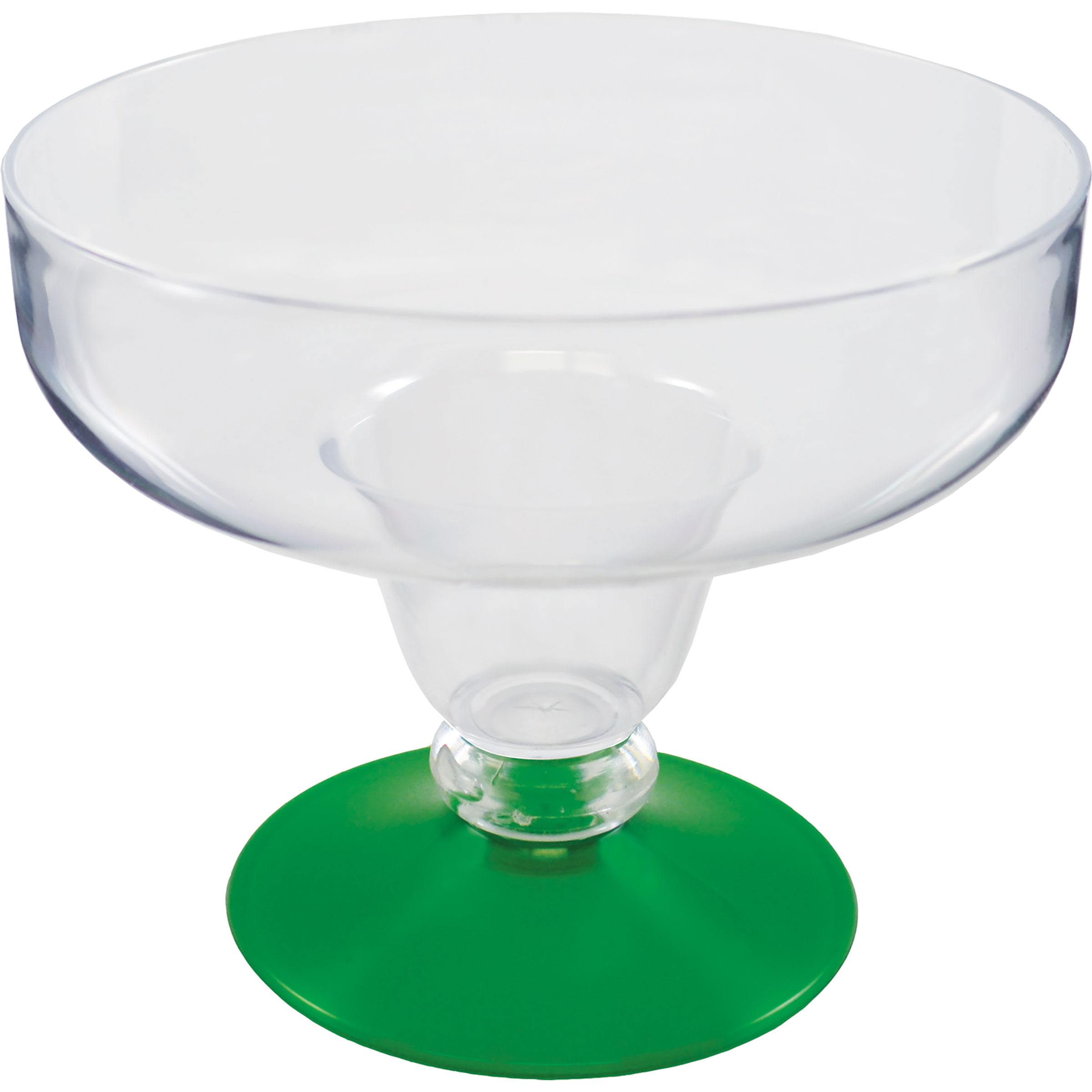 12oz Short Stem Plastic Margarita Glass with Your Choice of Base Color 4