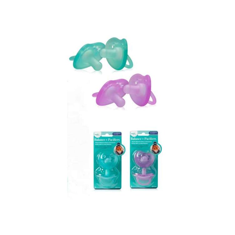 Cylindrical Pacifiers 0-6 Months 2pk 3
