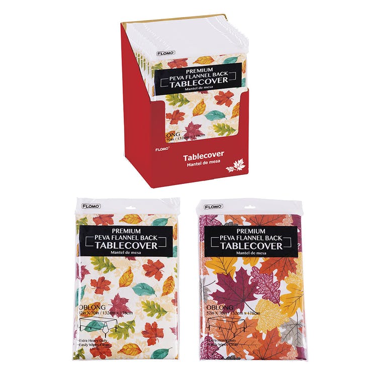 Fall Leaf Table Covers - Assorted 52" x 70"