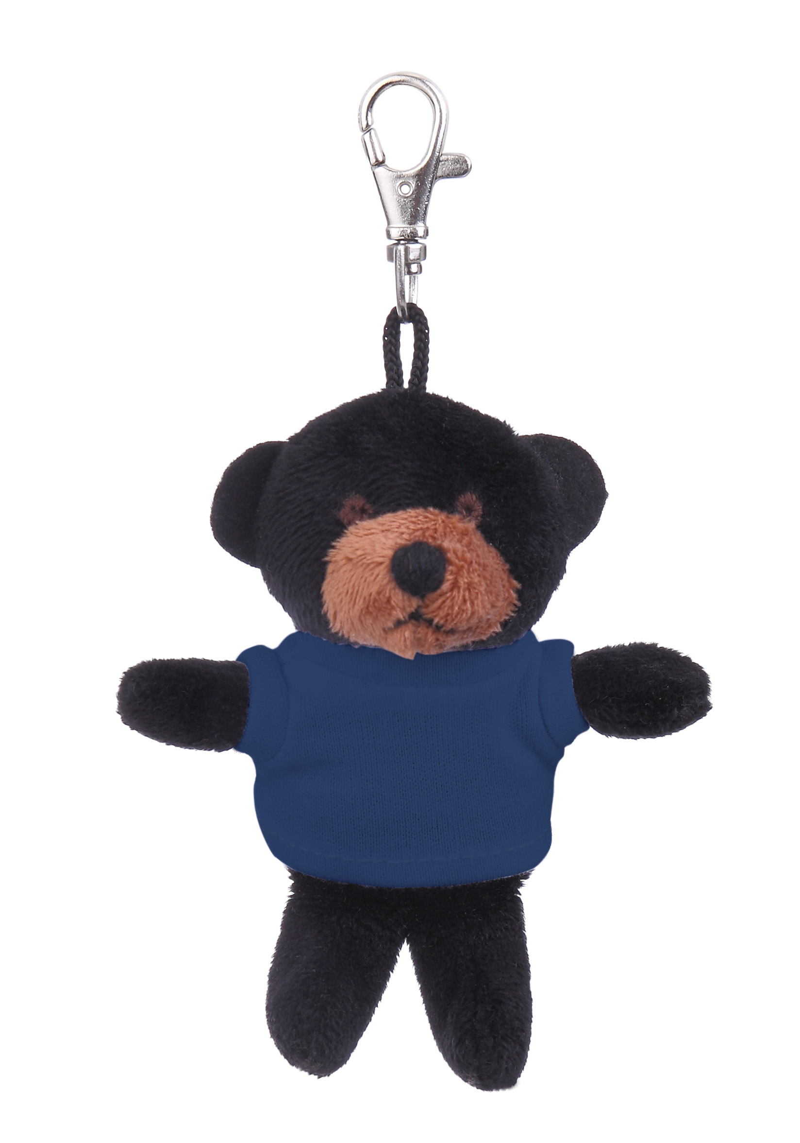 Soft Plush Black Bear Keychain with Tee 14