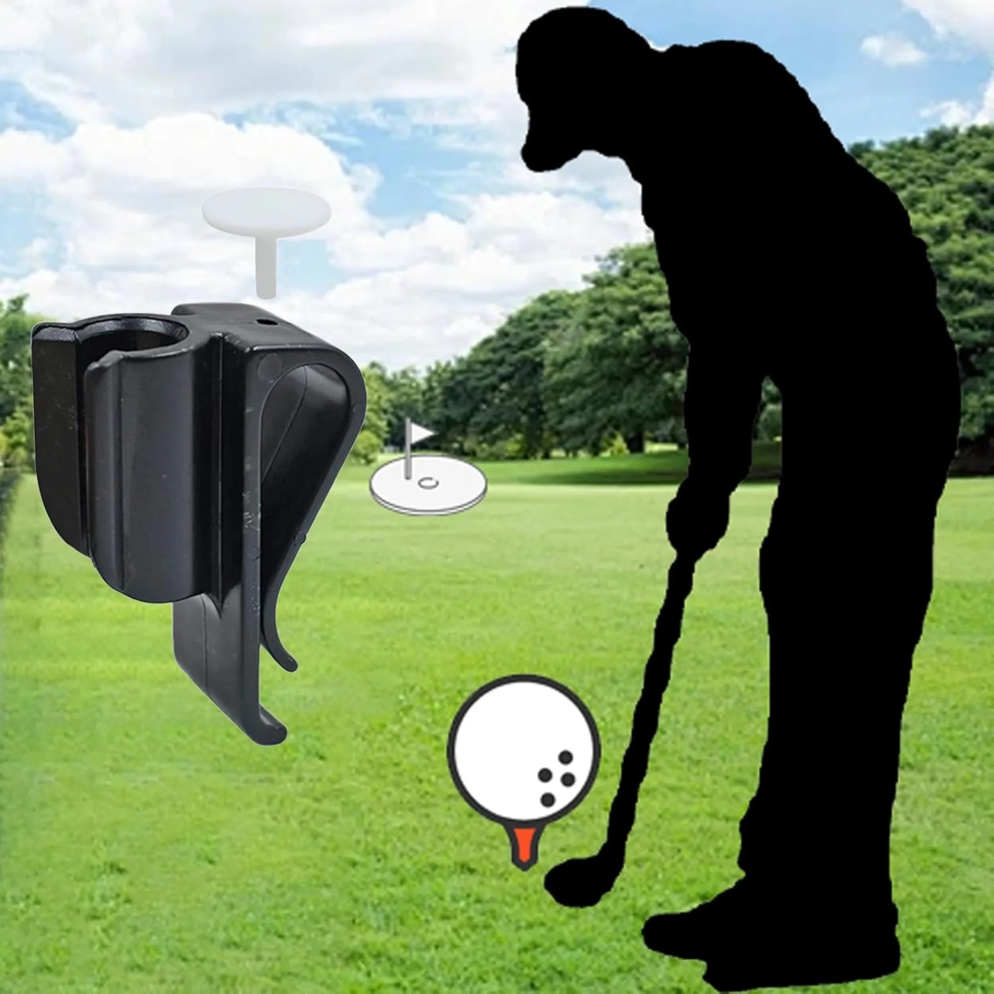 Golf Putter Clip Holder Ball Marker 7