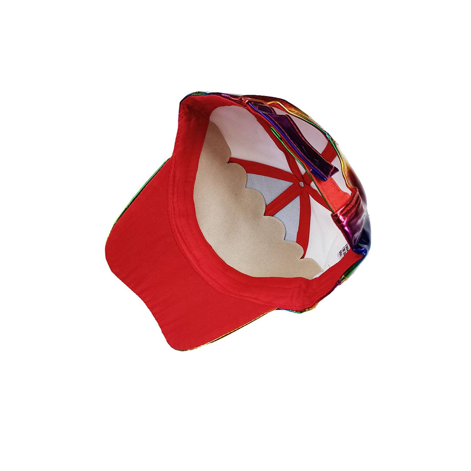 Colorful patent leather baseball cap 5