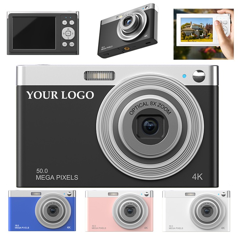 4K HD Screen Compact Portable Digital Camera with Hand Strap 8