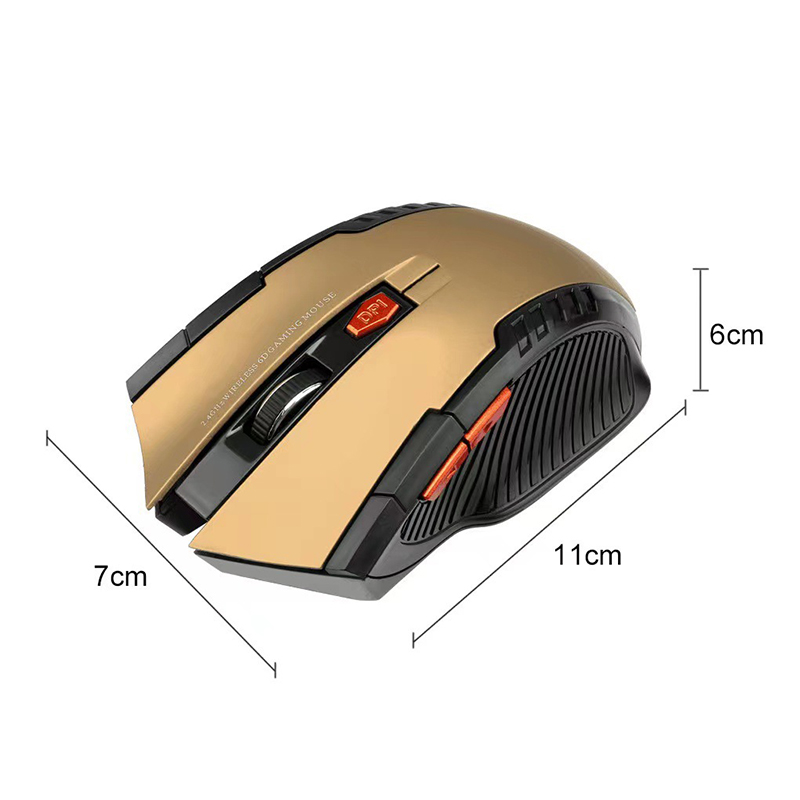 2.4G Optical Silent Computer Mouse with USB Receiver 4