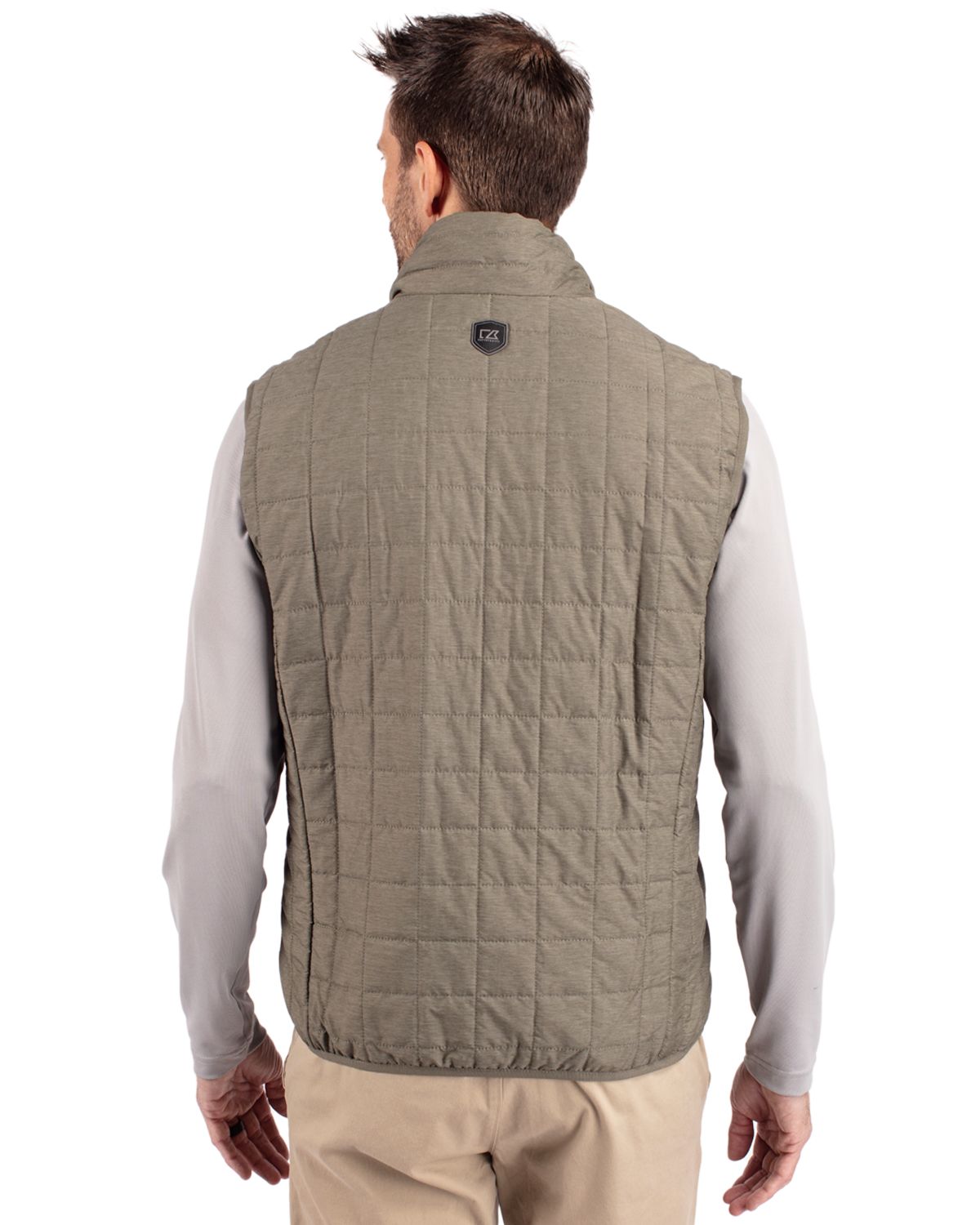 Cutter & Buck Rainier Recycled Insulated Puffer Mens Full Zip Vest 45