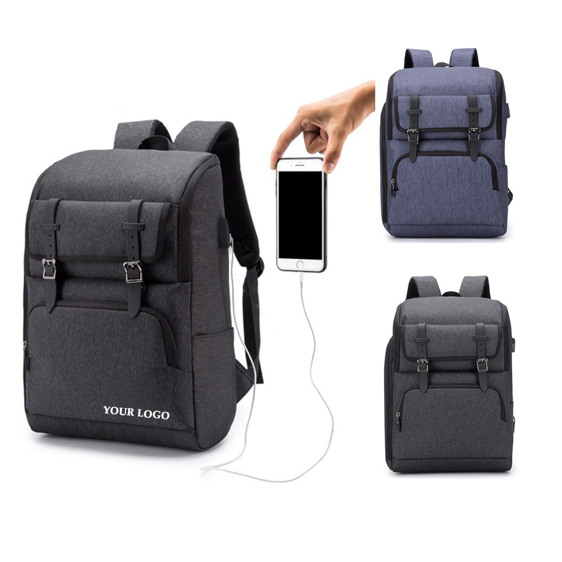 Laptop Backpack With USB Charging Port 1