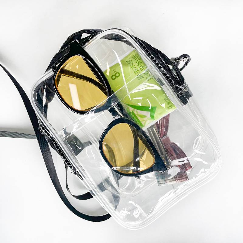 Custom Fashion PVC Transparent Crossbody Phone Bag 2