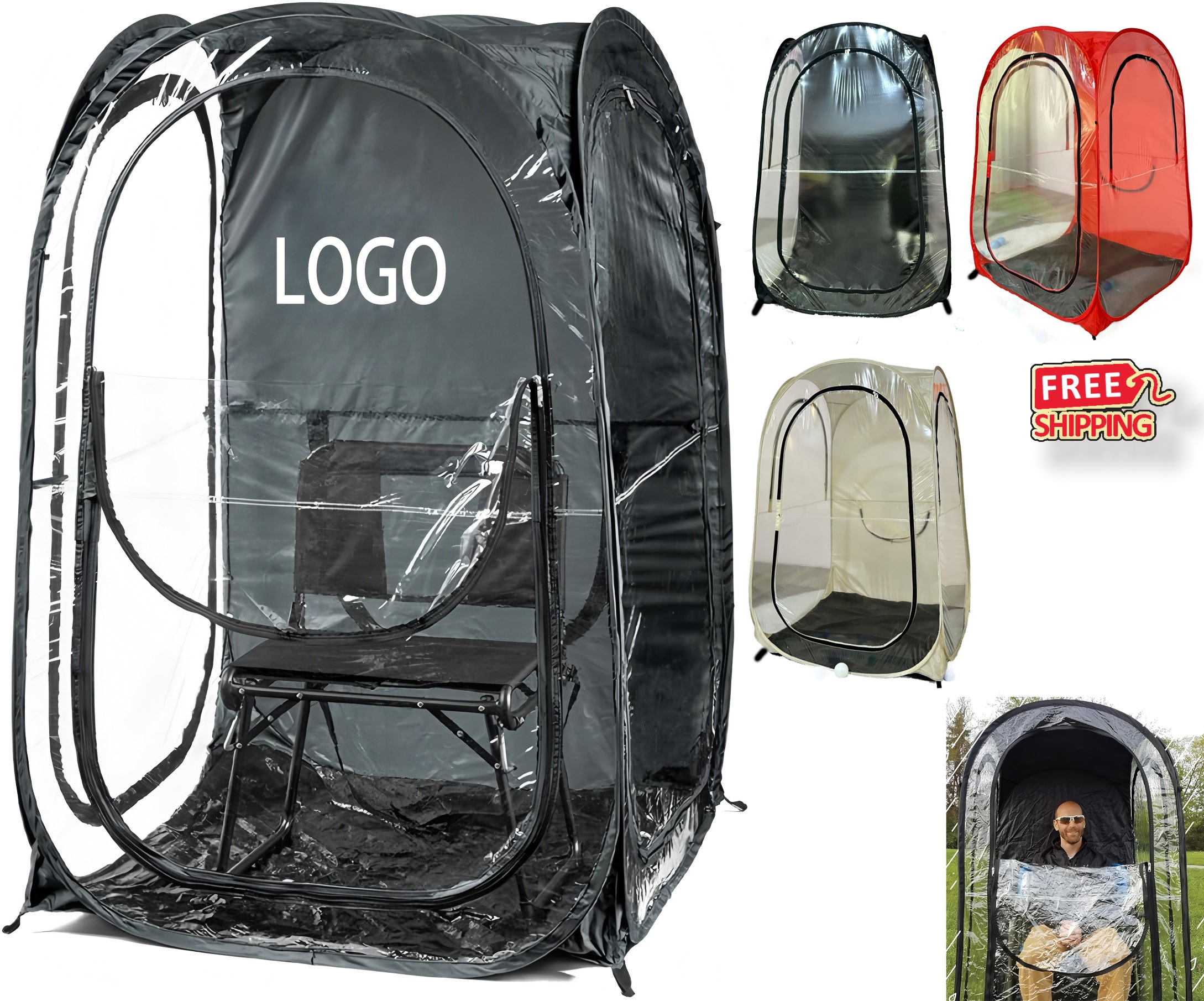 Bulk Pop Up Weather Pods for Sports Events - Wind Rain Sun Protection Wholesale 2