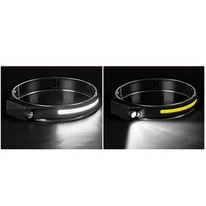 Portable LEDFlashlight Headlamp With Sensor And Soft Silicone Band 23