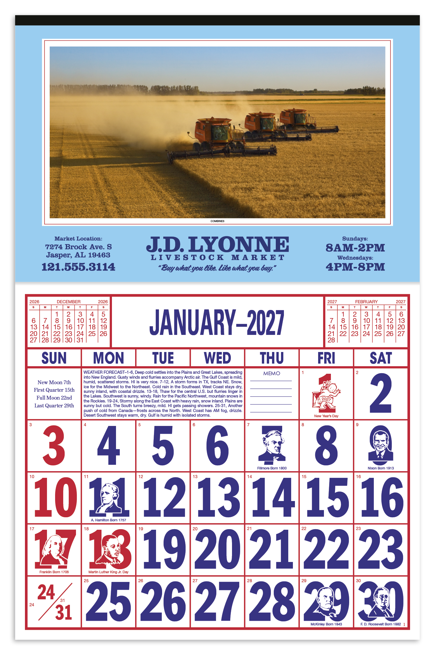 Skinner & Kennedy® Large Everyday Farm Memo 129