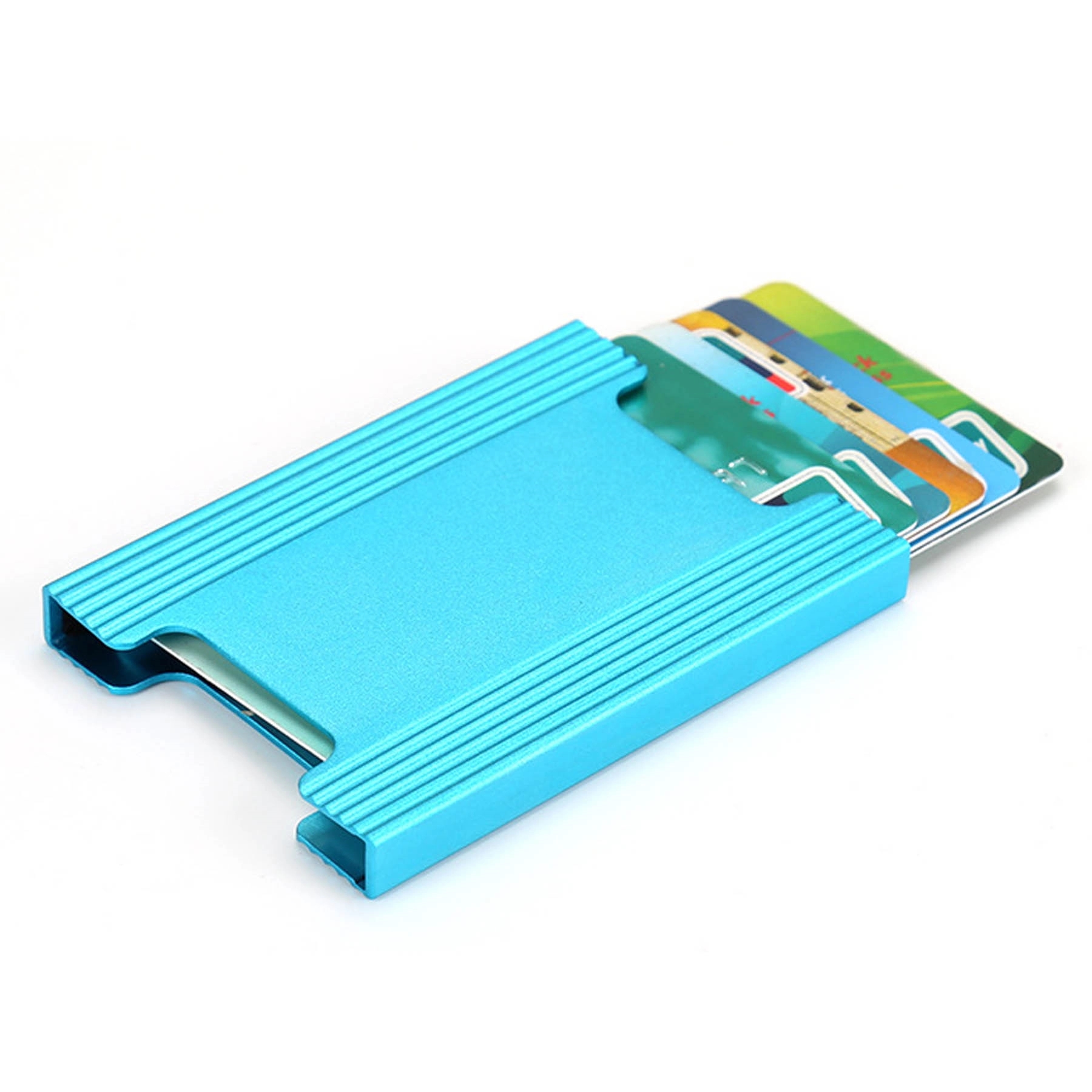 RFID Credit Card Holder for Men Money Clip Aluminum Metal 12