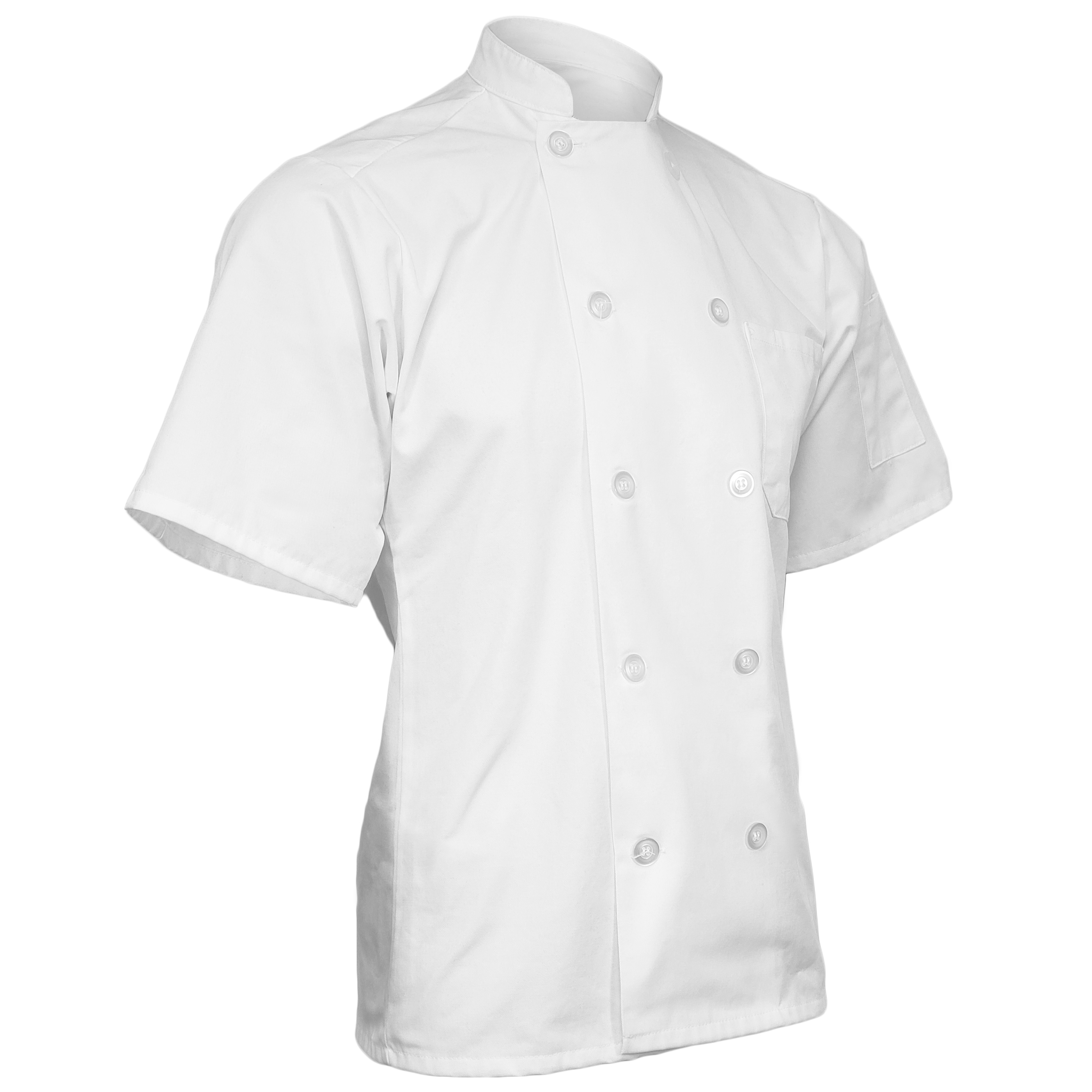 Classic Chef Coat with Short Sleeves (BLANK) 11
