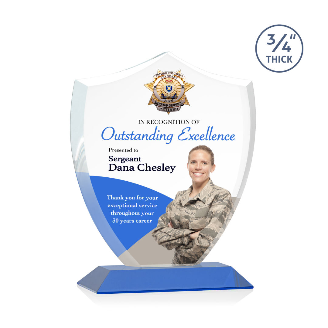 Scudo Shield VividPrint™ Award - Blue 8