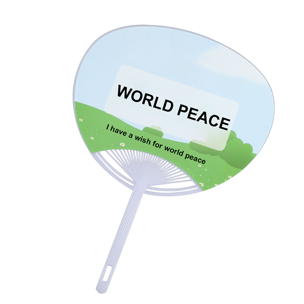 Big head shaped advertising hand fan 4