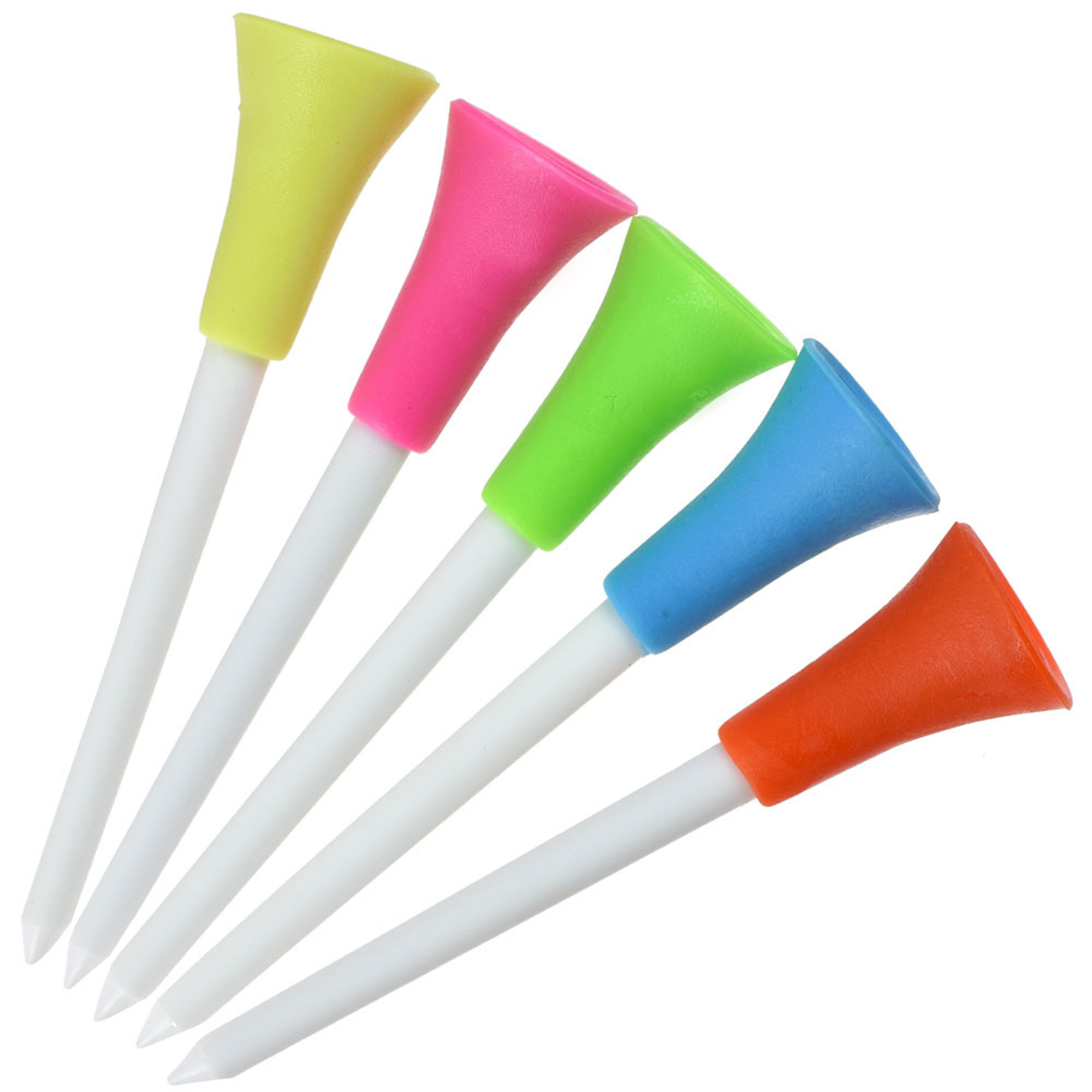 Rubber Cushion Top Plastic Golf Tees 3-1/4" 3