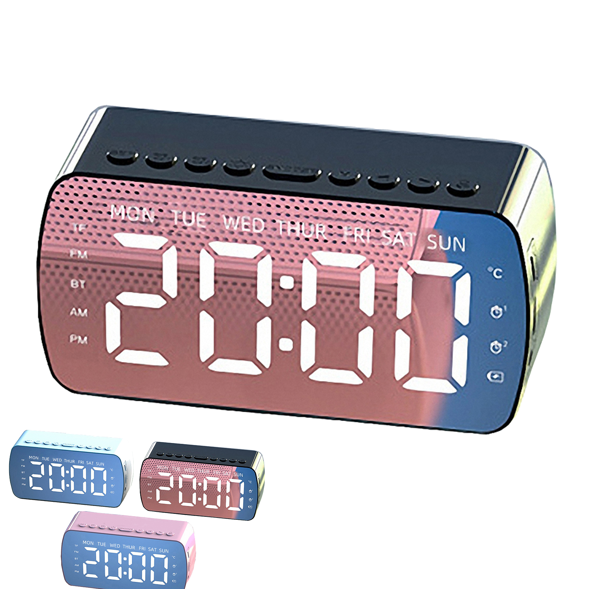 Wireless Speaker with Digital Alarm Clock 5