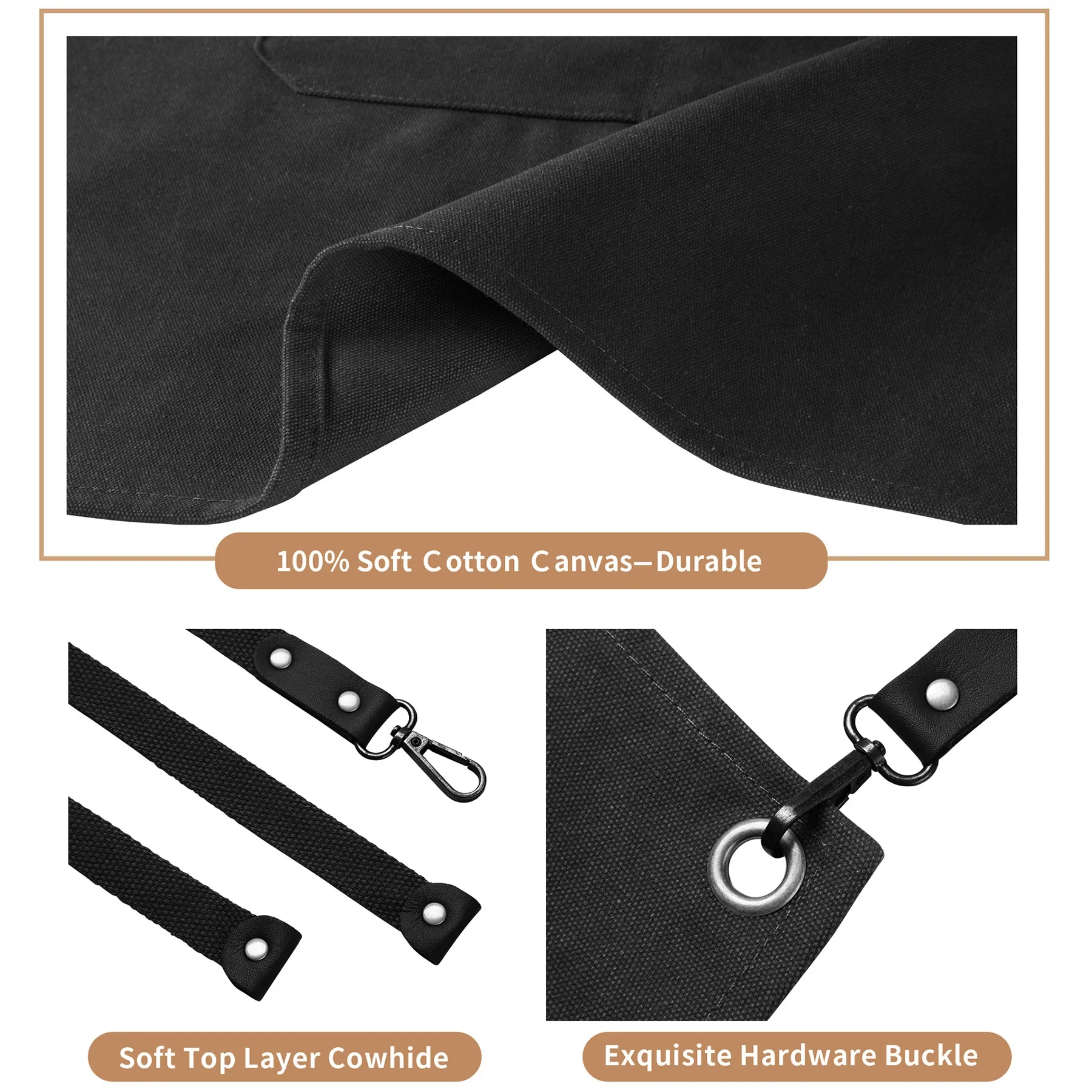 Canvas Multifunctional Pocket Carpentry Apron 9