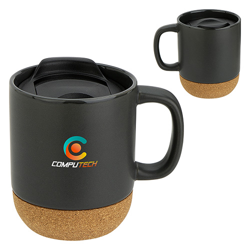 Balsamo 12 oz Ceramic Mug with Cork Base 26