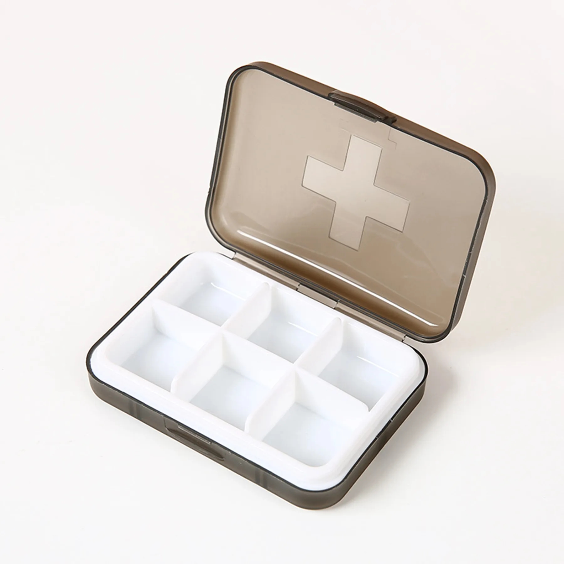 6 Compartments Square Medicine Storage Box 8