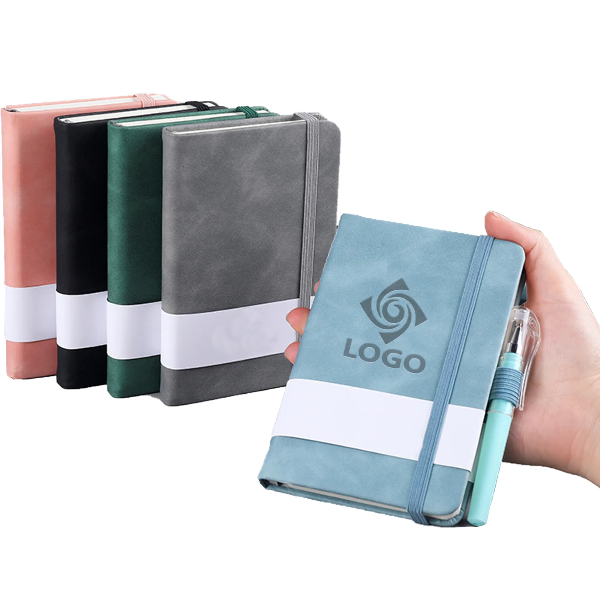 MOQ50 A6 Pocket Notebook Journal With Pen 9